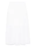 Iris Von Arnim linen midi skirt - White
