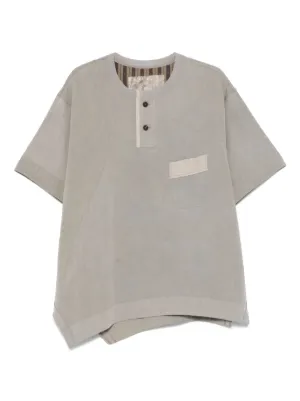 Tシャツ・カットソー ZIGGY CHEN Men T Shirts L0M251020602 Grey ZIGGY CHEN - Men Digital Print Short Sleeve Shirt – Atelier