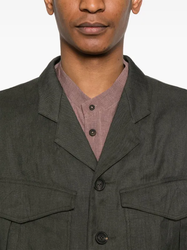 Ziggy Chen notch-lapel Jacket | Green | FARFETCH