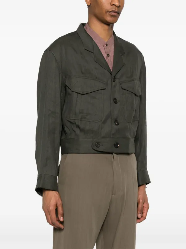 Ziggy Chen notch-lapel Jacket | Green | FARFETCH