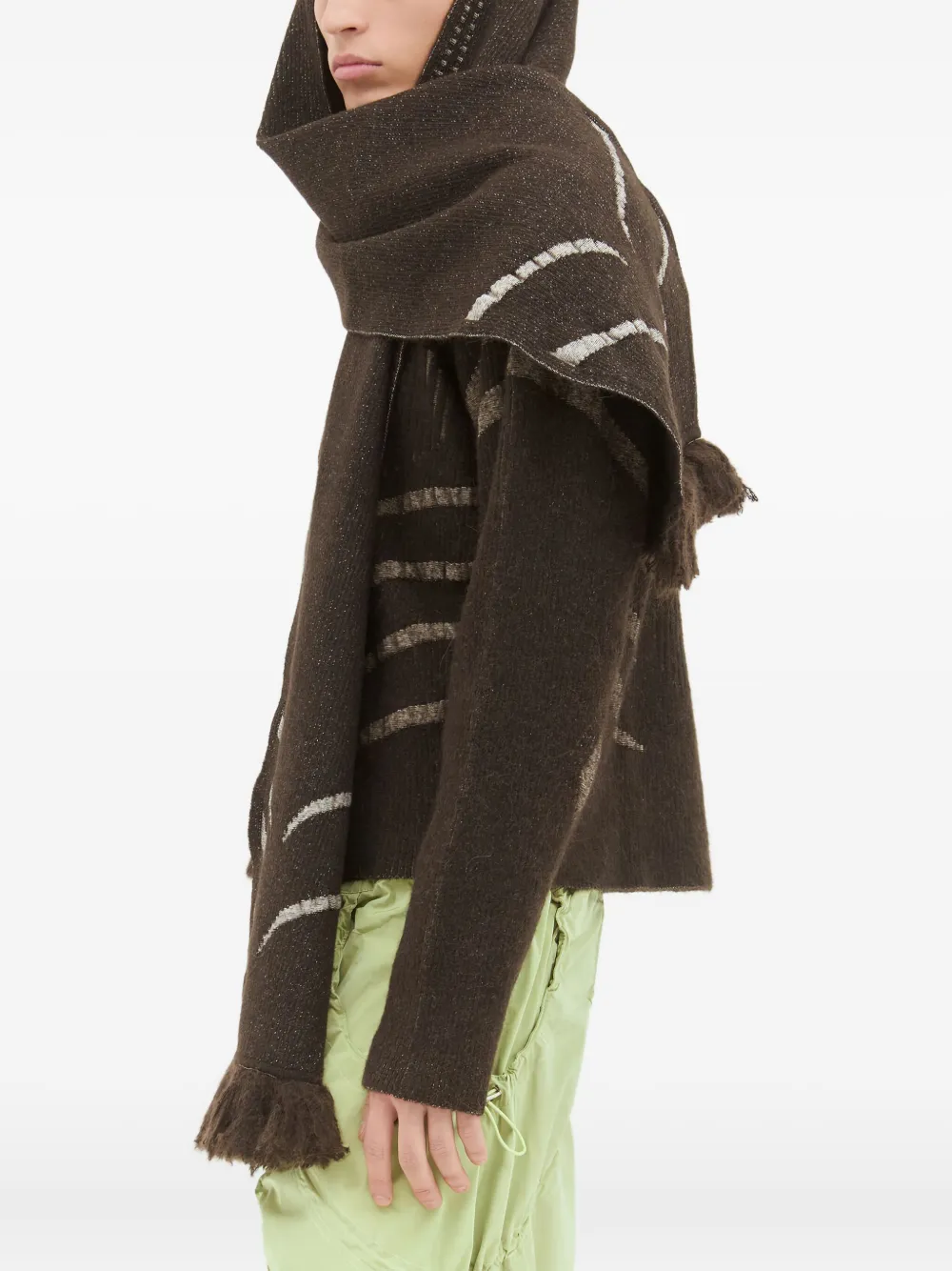 Charlie Constantinou Trui met jacquard - Bruin