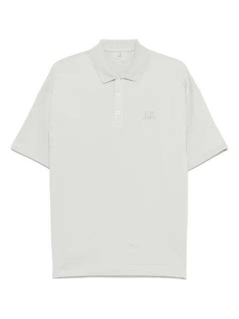 C.P. Company logo-embroidered polo shirt
