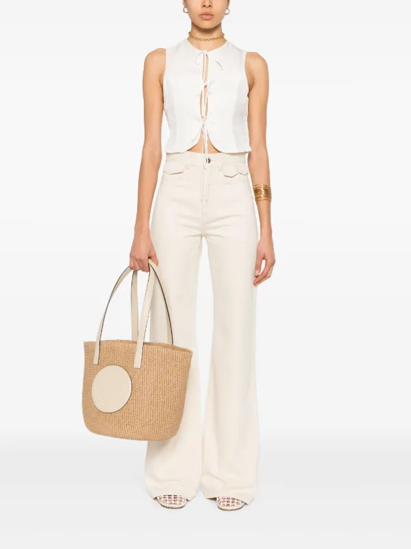 ショルダーバッグ・ポシェット CHLOE LARGE \"HORSE MEDAL\" BAG Chloe Large Horse Medal Basket Tote Bag in Paper and Leather