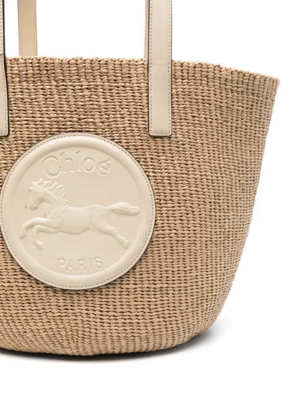 Chloé Large Horse Medal Tote Bag | Neutrals | FARFETCH