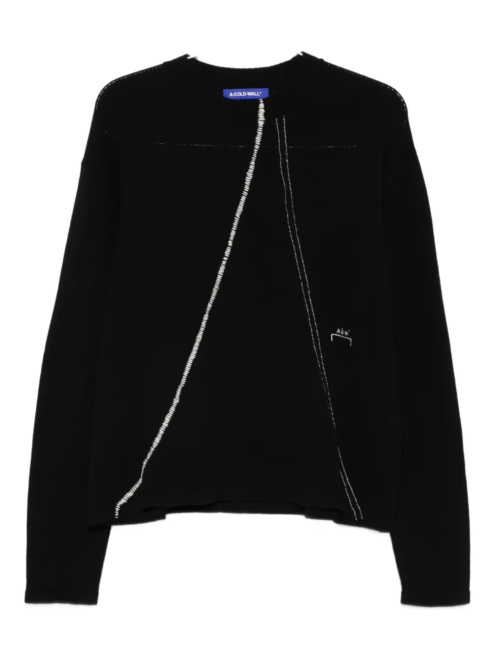 A-COLD-WALL* Millbank contrasting sweater Zwart