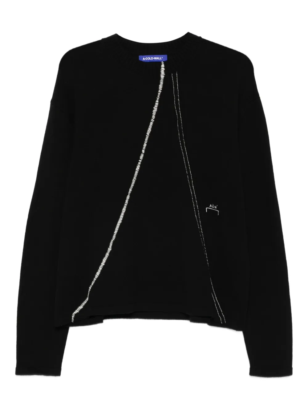 A-COLD-WALL* Millbank contrasting sweater Zwart