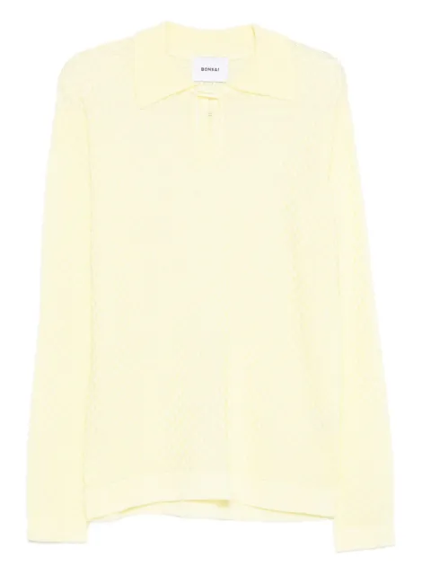 Bonsai keyhole polo-neck sweater