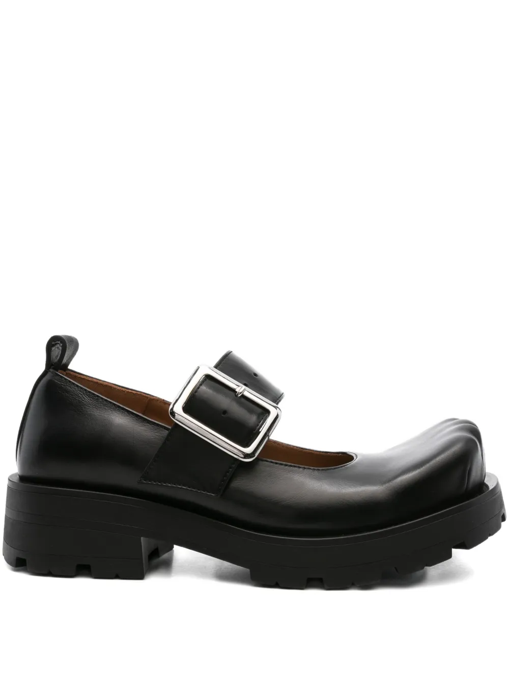 Charles Jeffrey Loverboy 40mm Moggies buckle-fastening square-toe pumps Black