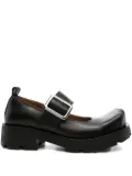 Charles Jeffrey Loverboy 40mm Moggies buckle-fastening square-toe pumps - Black
