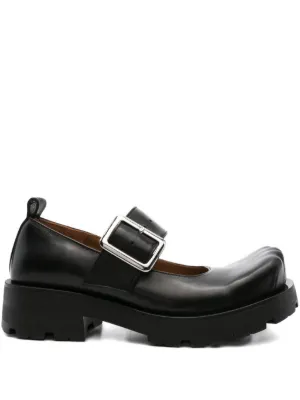 Maison Margiela Tabi カットアウト レザーサンダル | ブラック