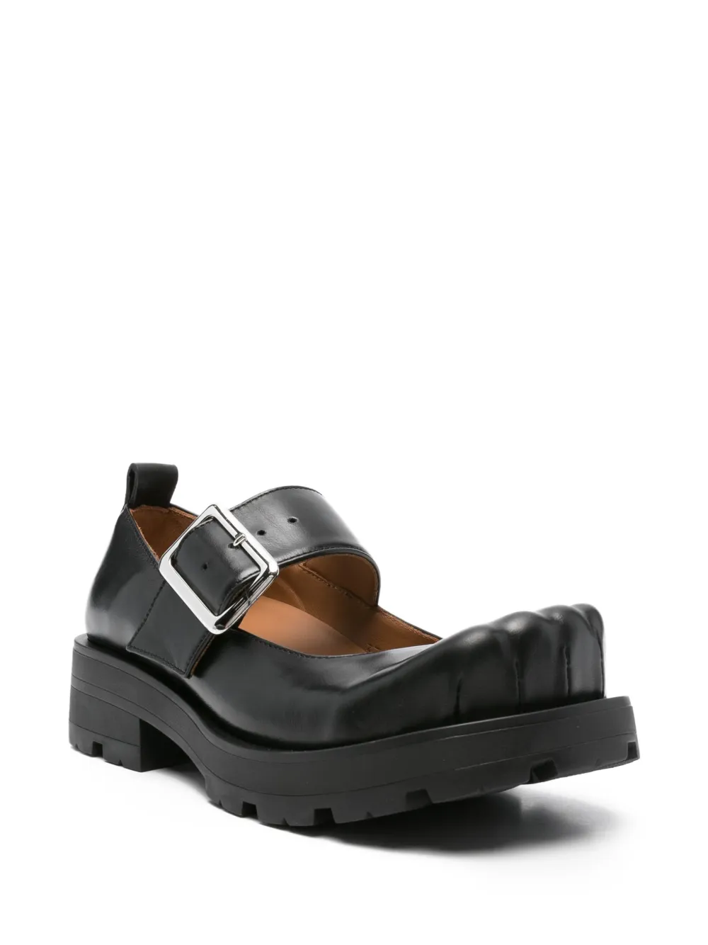 Charles Jeffrey Loverboy 40mm Moggies buckle-fastening square-toe pumps Black