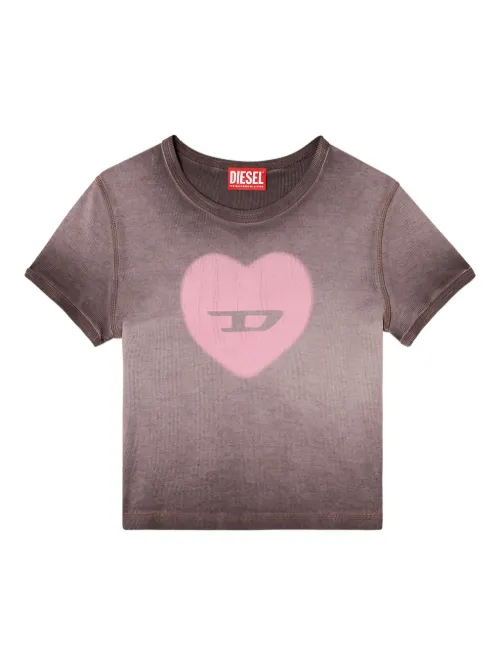 Diesel t-shirt T-Ele - Violet - Diesel - Modalova