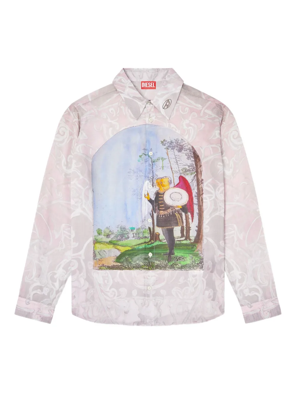 Diesel camisa S-Simply-A-Ajfw | rosado | Image 1