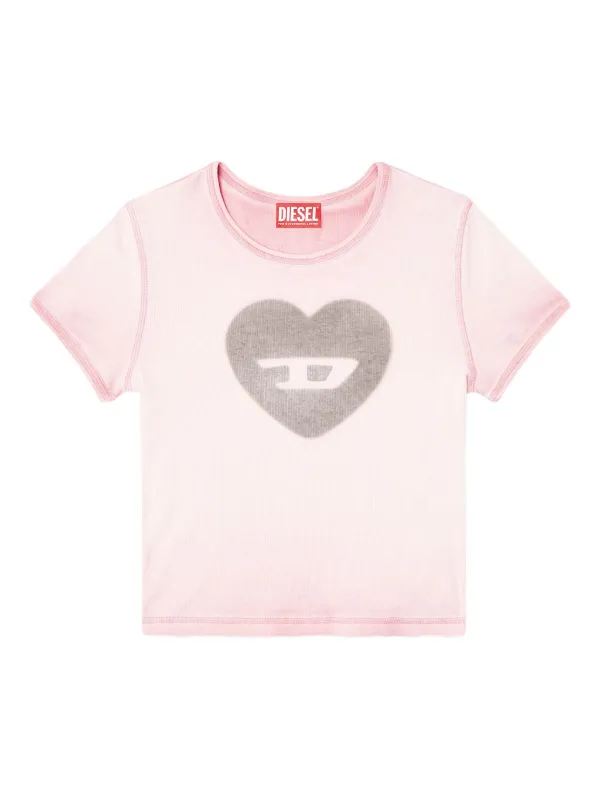 ラスト1点【新品】DIESEL T-EleクロップドハートTシャツ ピンクS 29533384_58905259_600.jpg