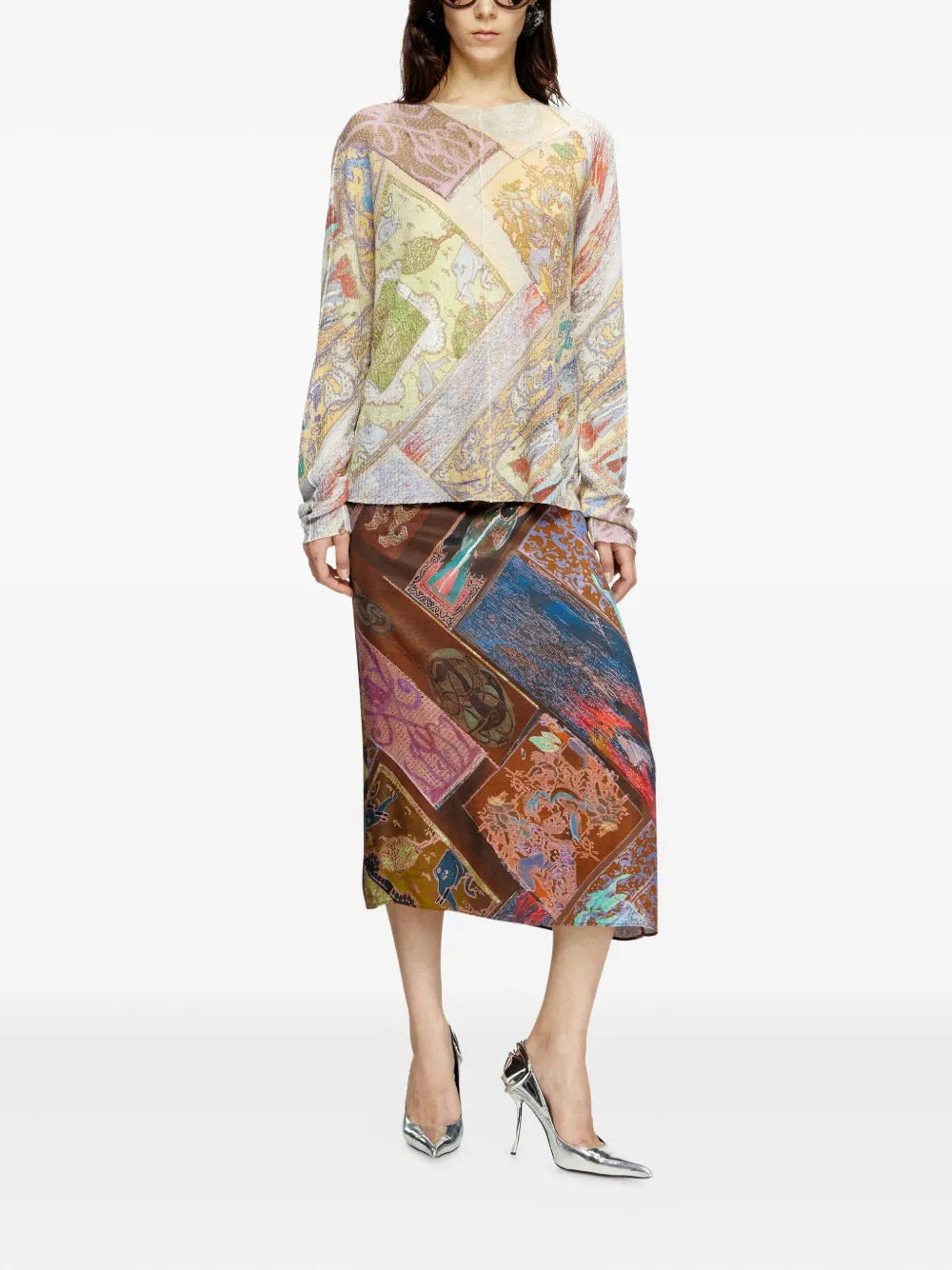 Diesel O-Rchid skirt - Bruin