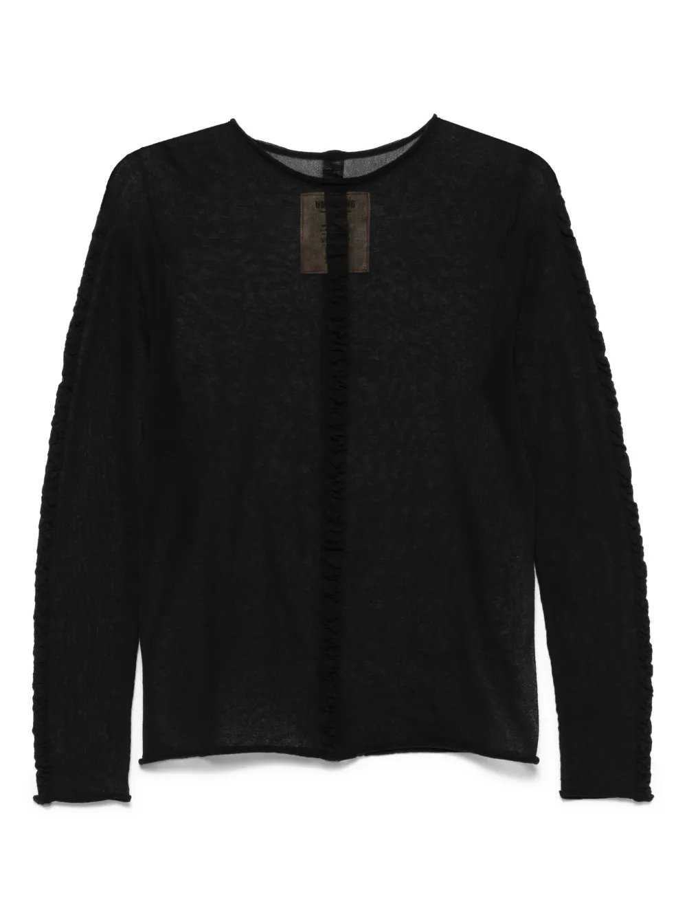 ruched-detailed top