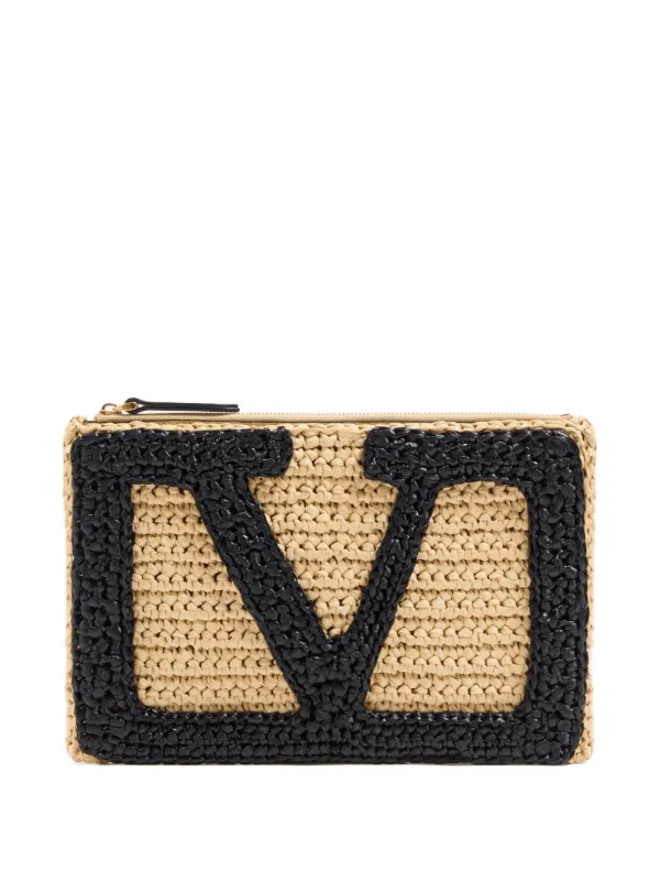 Valentino Garavani Vロゴ クラッチバッグ | ニュートラル