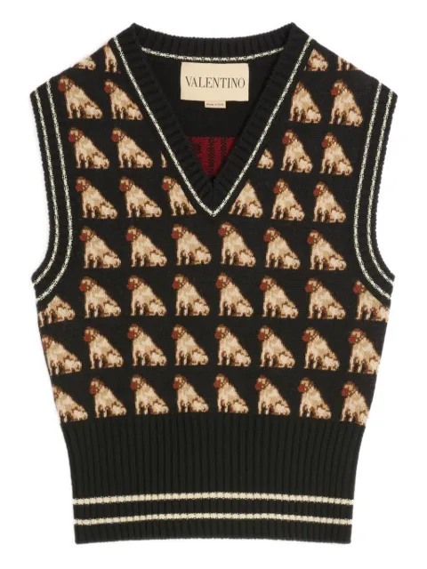 Valentino Garavani  Petit Charles jacquard vest