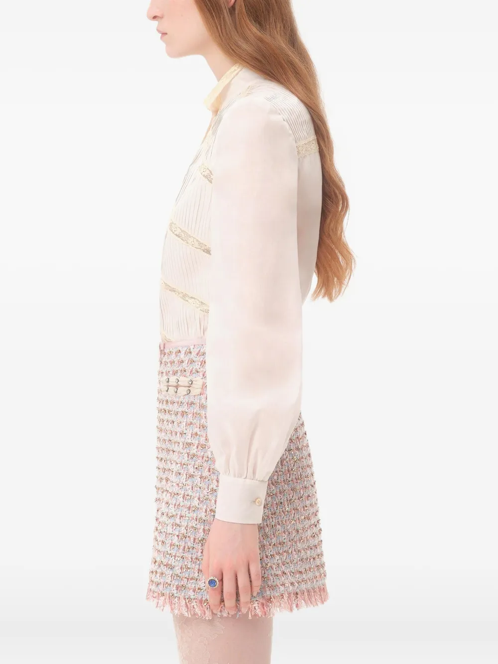 Valentino Garavani Zijden blouse ET5 BIRCH