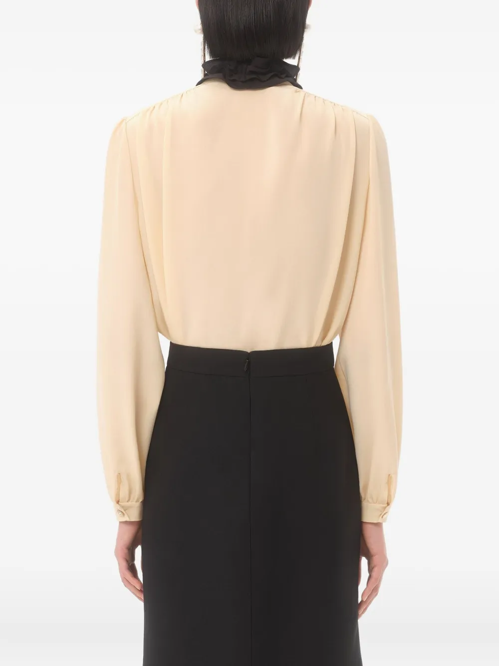 Valentino Garavani Zijden blouse Beige