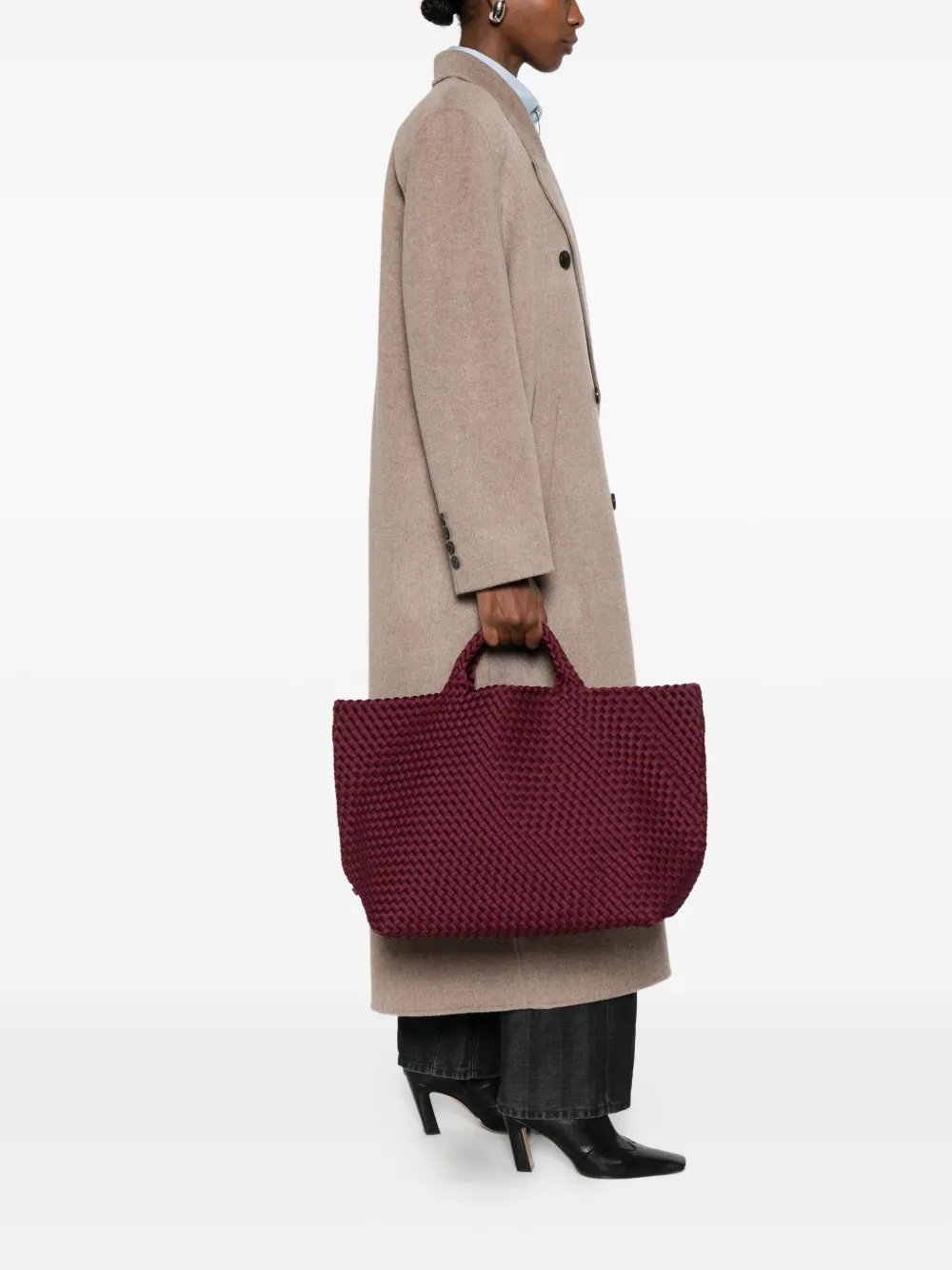 NAGHEDI ST BARTHS LARGE TOTE BAG - Rood