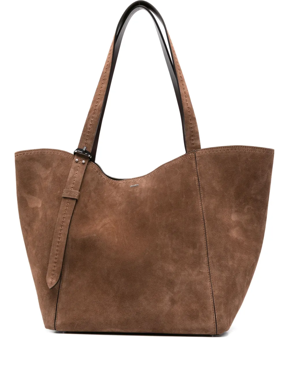 large suede tote bag