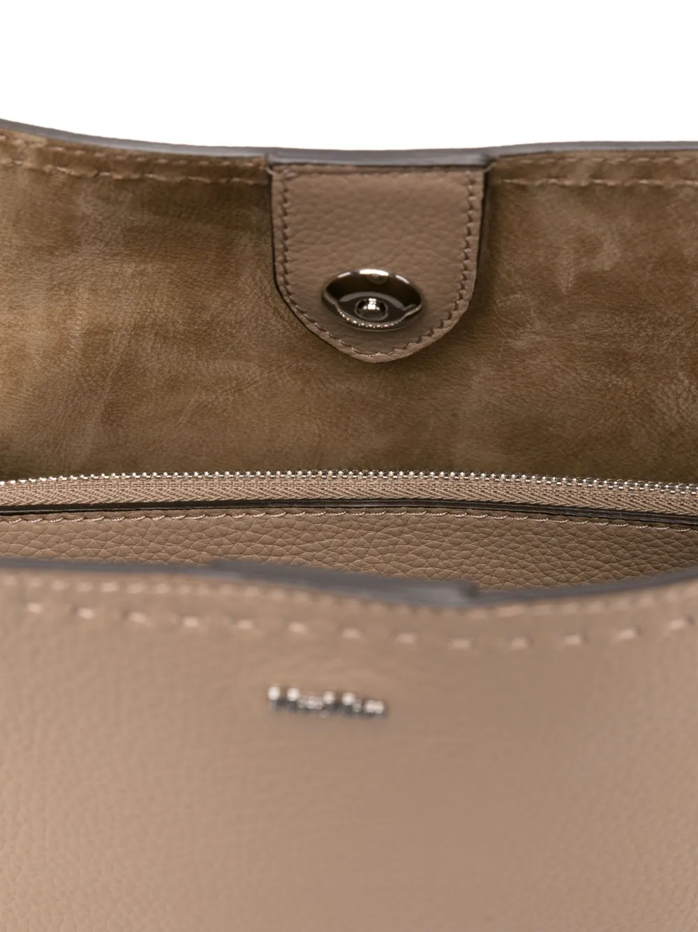 Max Mara Archetipo leather bucket bag Beige