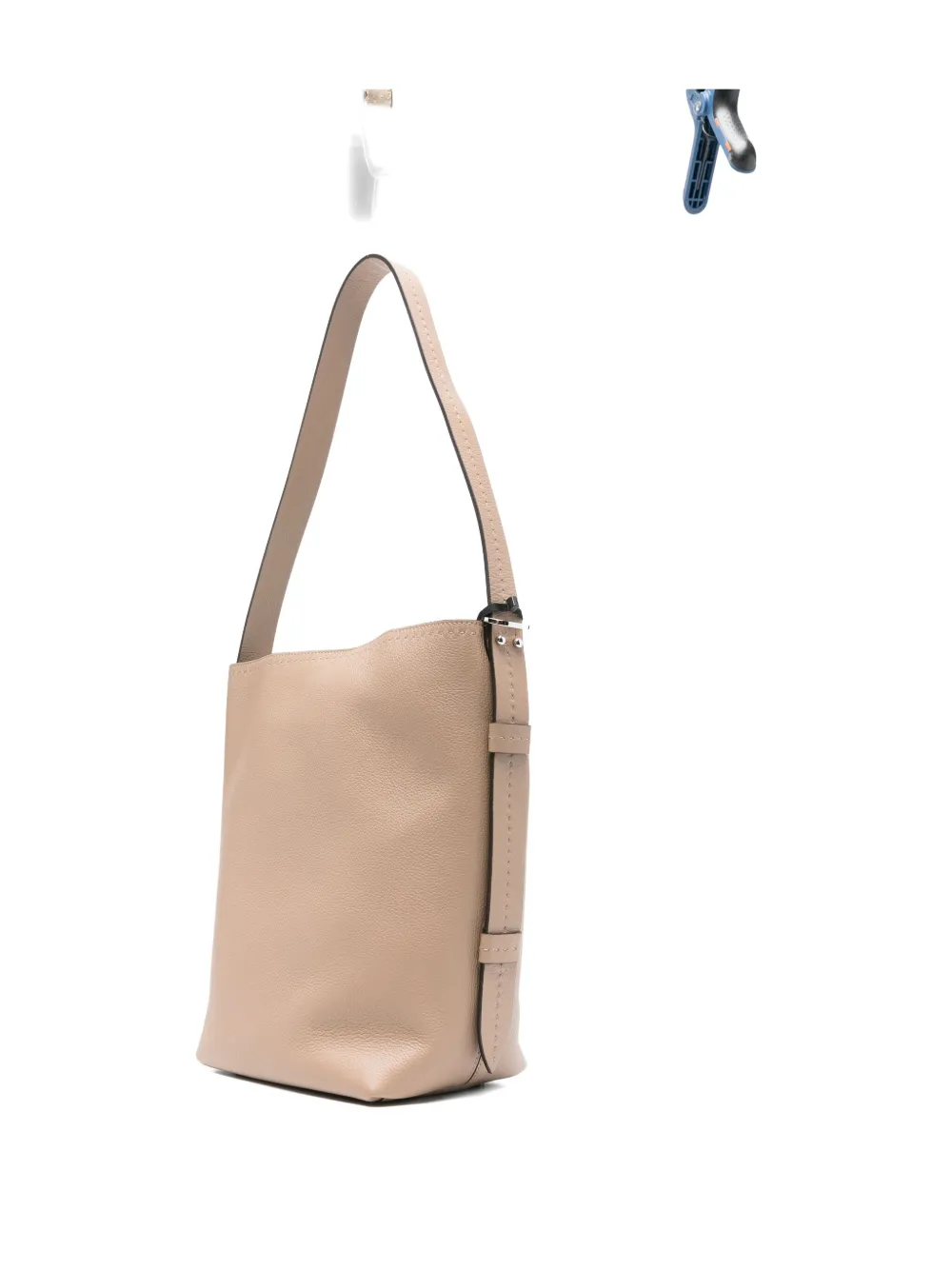 Max Mara Archetipo leather bucket bag Beige