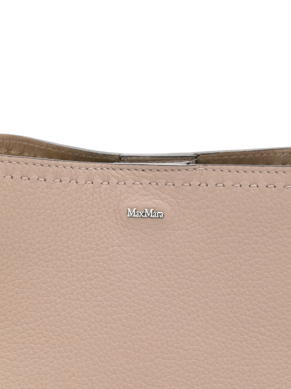 Max Mara Archetipo leather bucket bag Beige