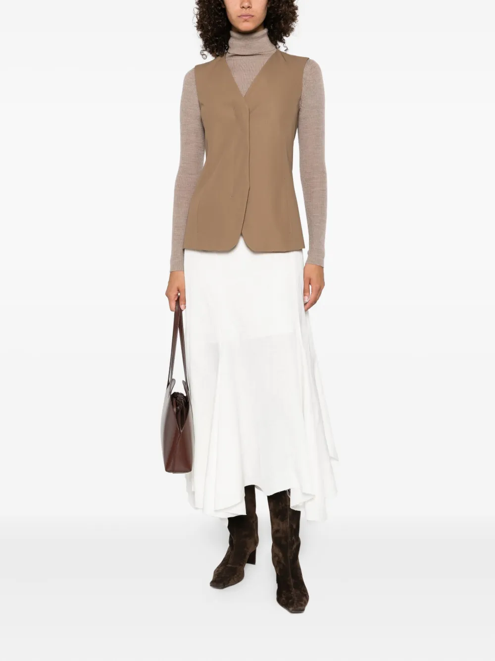 Max Mara Reno vest Bruin