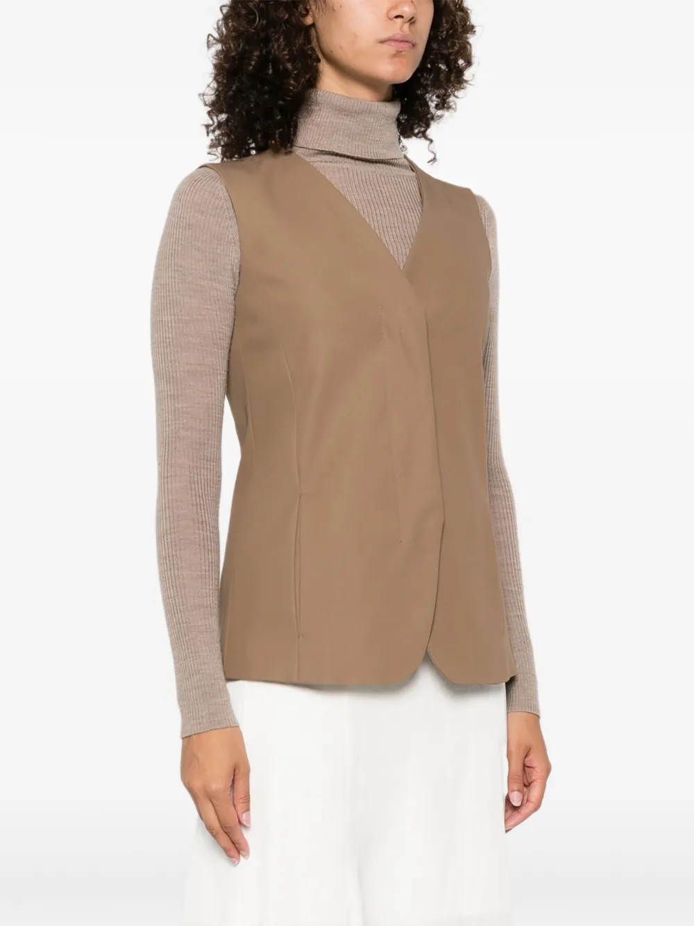 Max Mara Reno vest Bruin