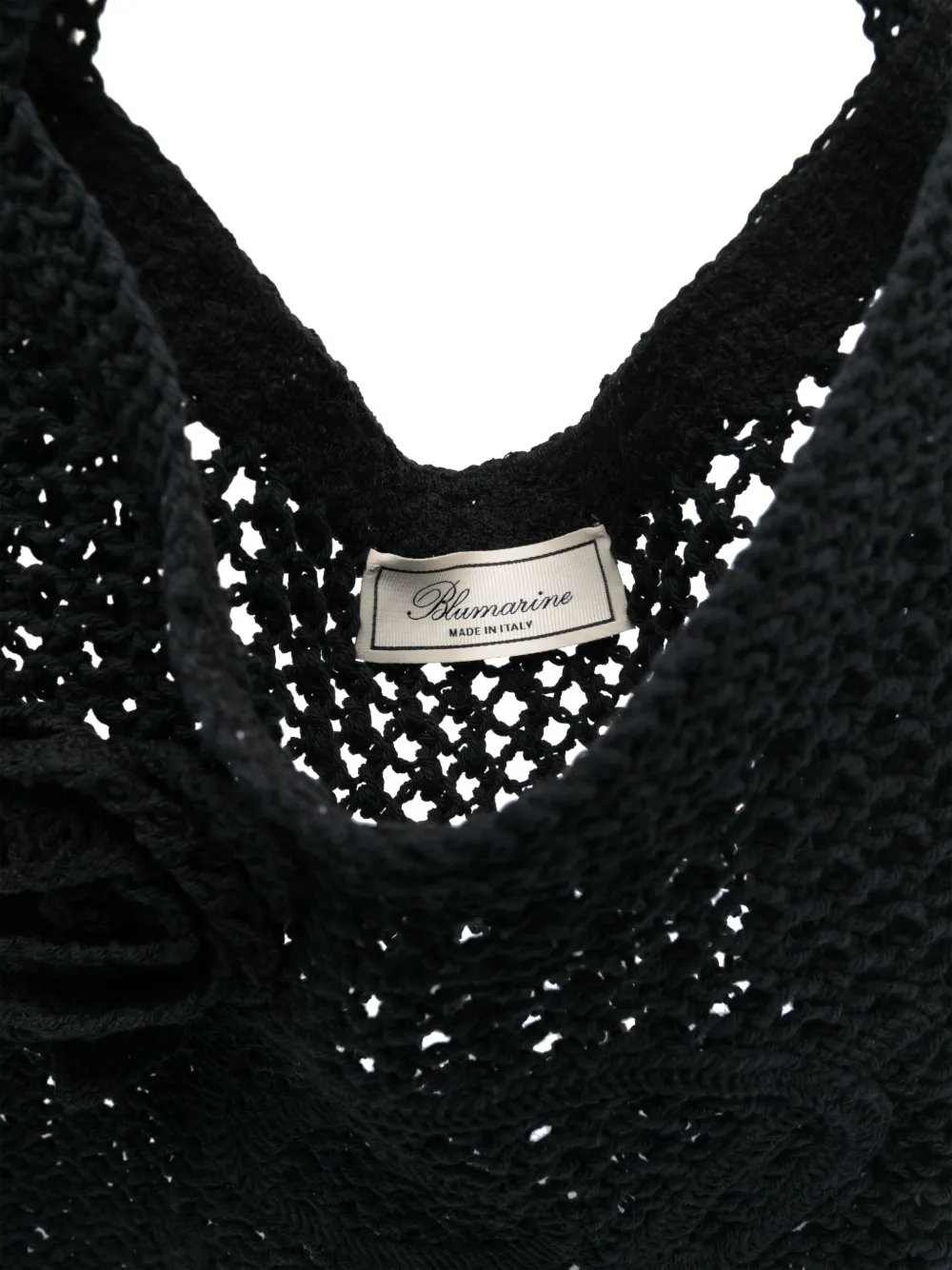 Blumarine Gehaakte shopper Zwart