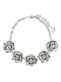 Blumarine rose-motif necklace - Silver