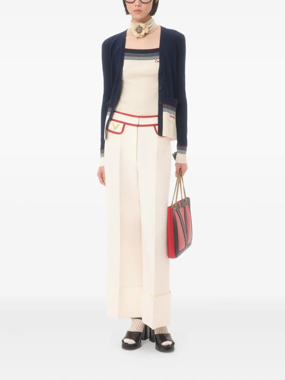 Valentino Garavani Chez vest Blauw