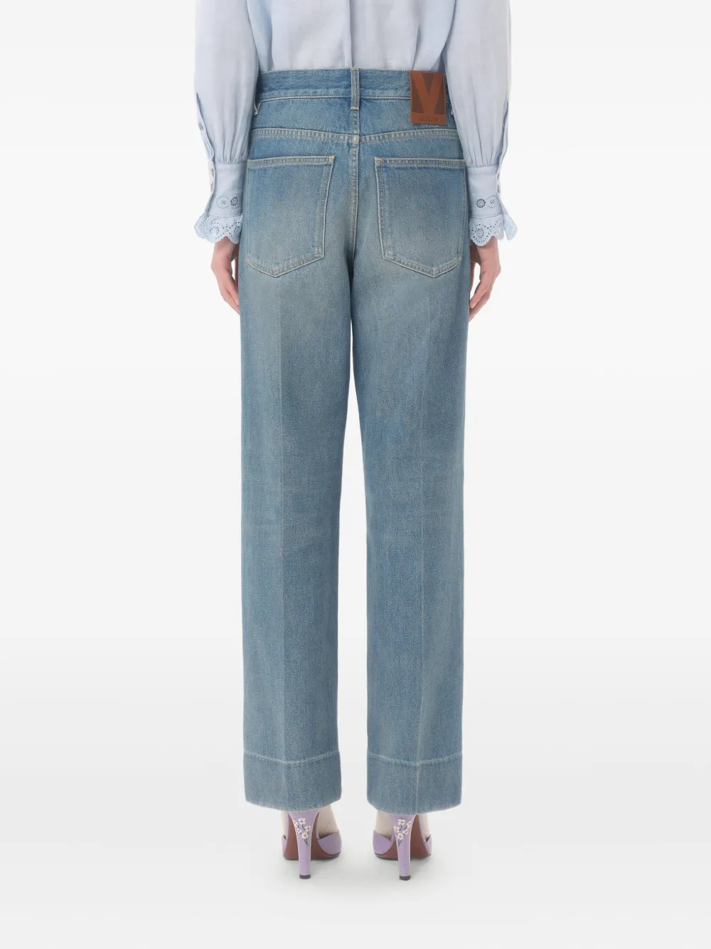 Shop Valentino Cotton Jeans