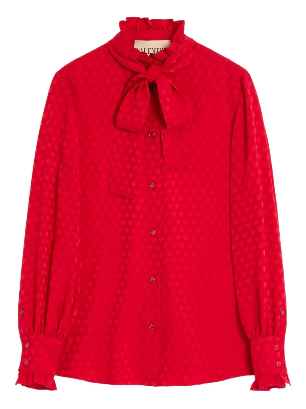 Valentino Garavani Cour de Coeur blouse Rood
