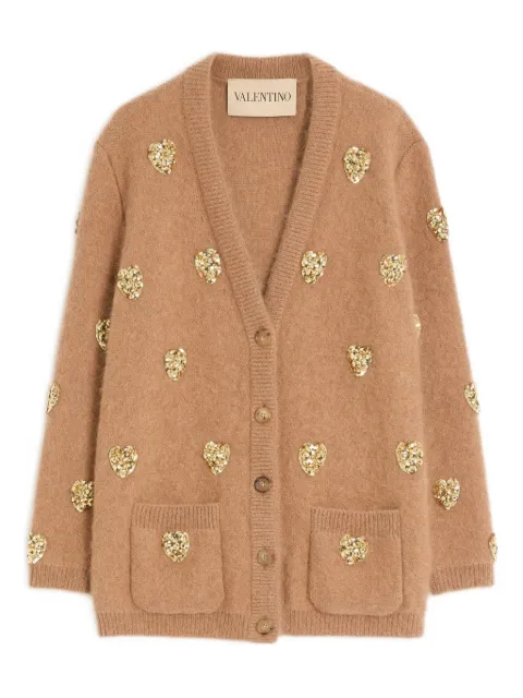 Valentino Garavani heart-embellished cardigan