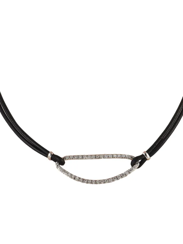 Piero Milano ダイヤモンド ネックレス 18Kホワイトゴールド