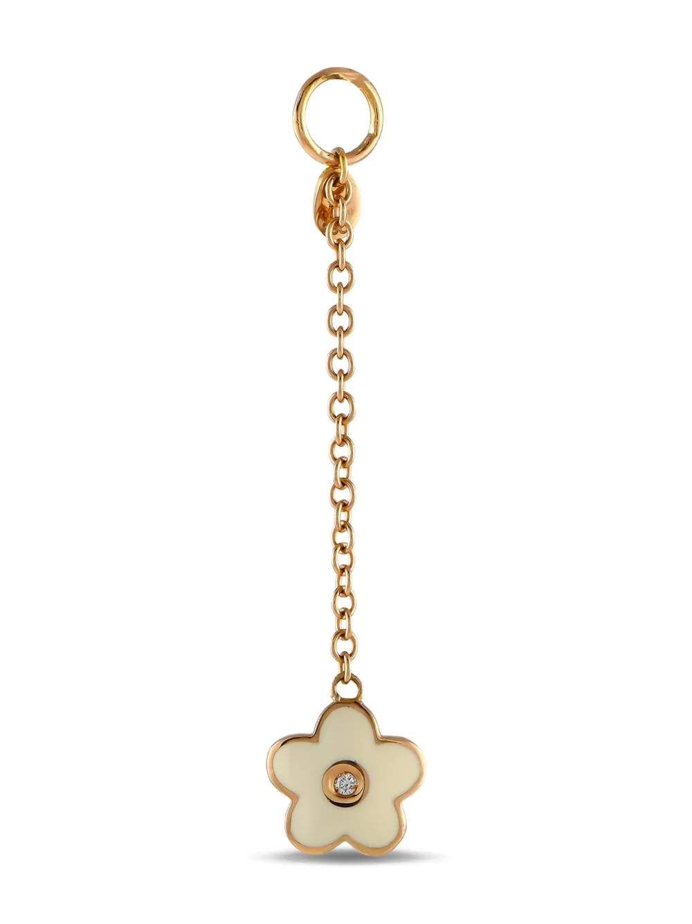 18K rose gold Flower diamond charm