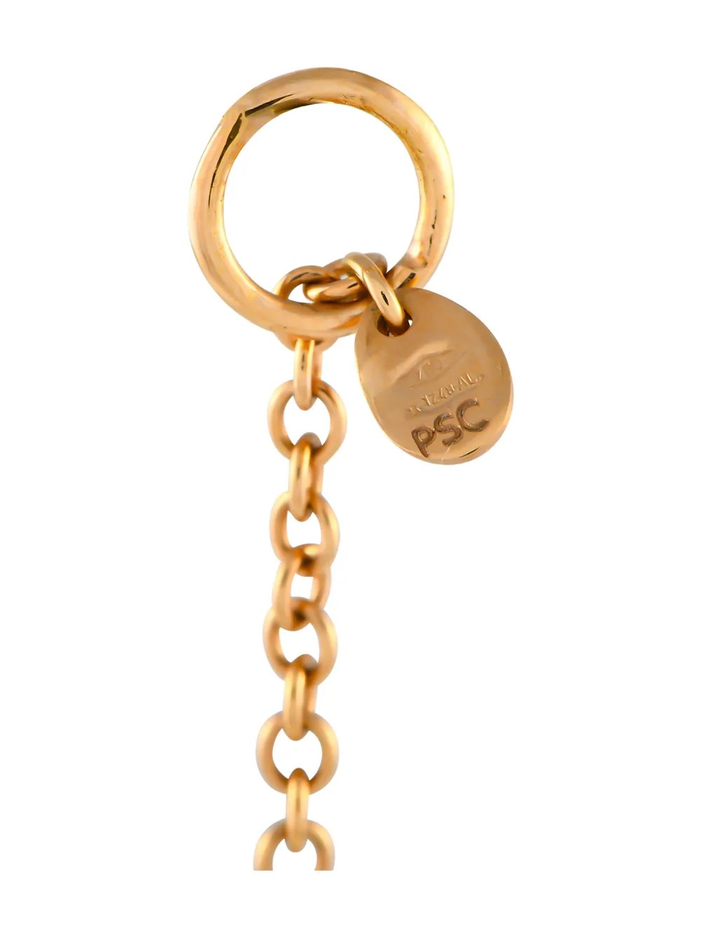 Pre-owned Aaron Basha 18k Rose Gold Flower Diamond Charm