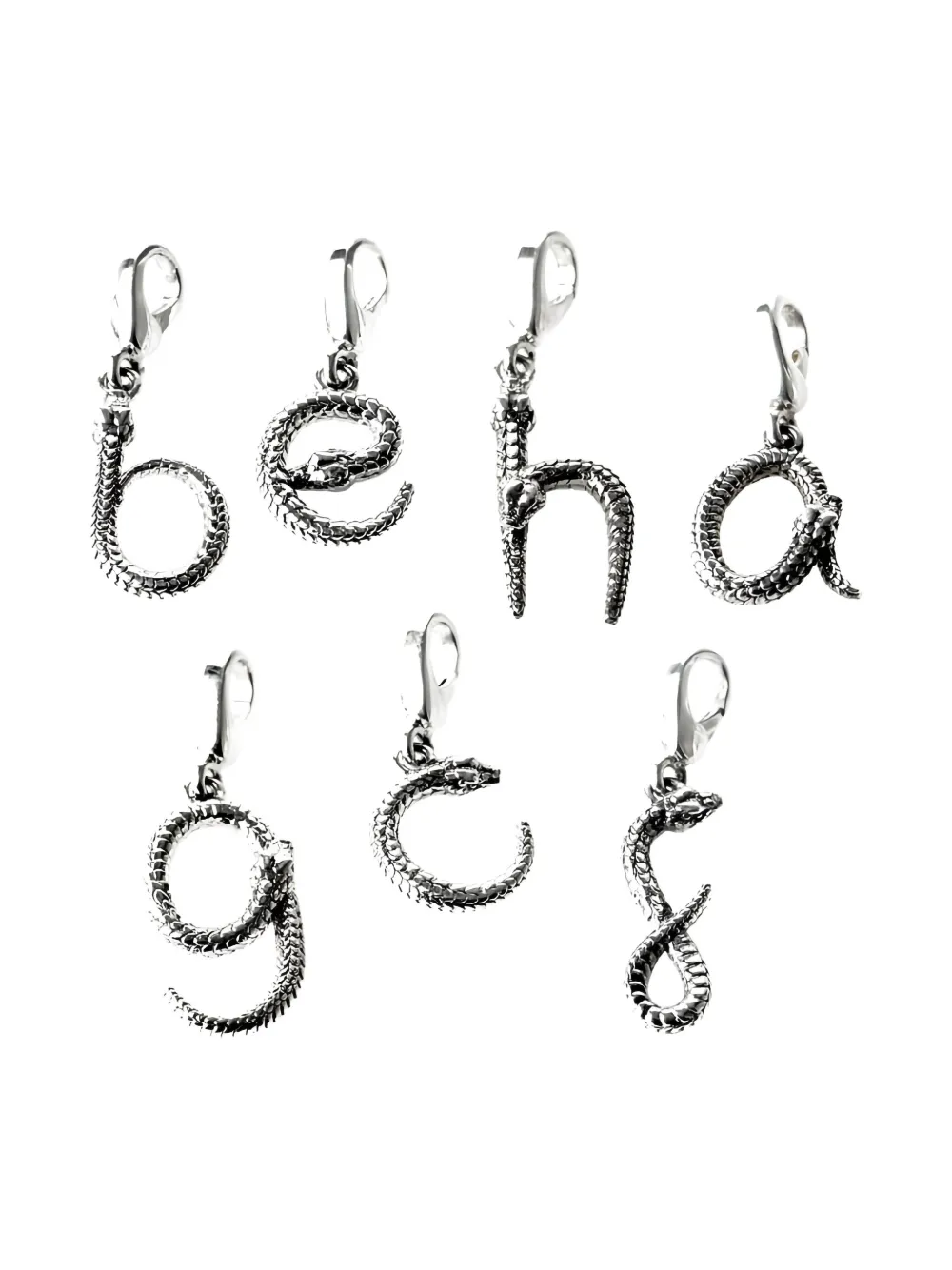 Theo Fennell Alias letter charms - Argento