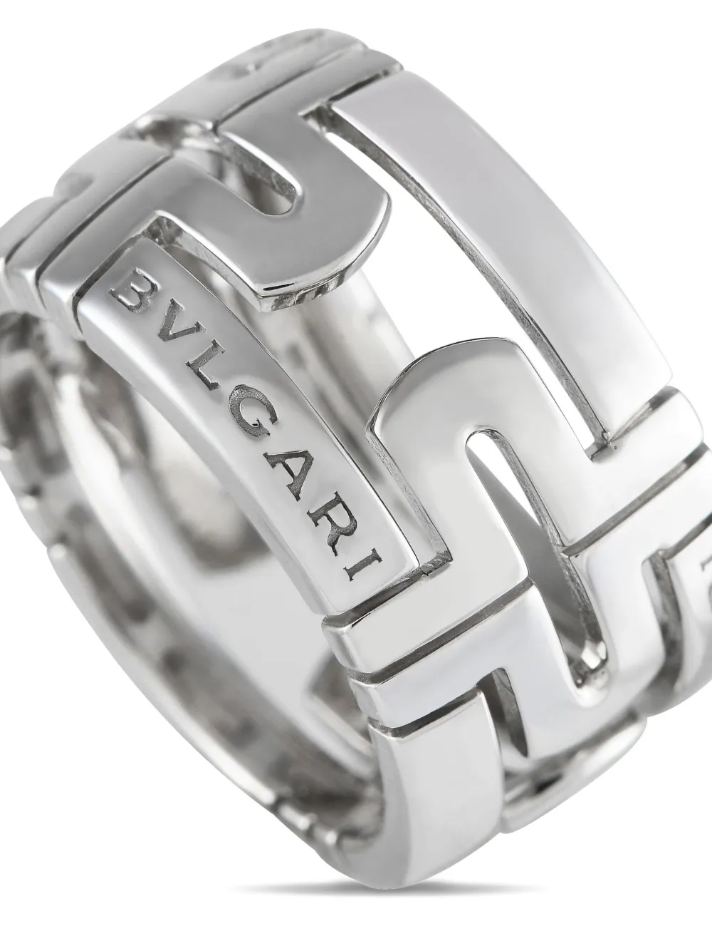 Bvlgari Pre-Owned Parentesi ダイヤモンド リング 18Kホワイトゴールド - シルバートーン Bvlgari Pre-Owned Parentesi ダイヤモンド リング 18Kホワイトゴールド - シルバートーン