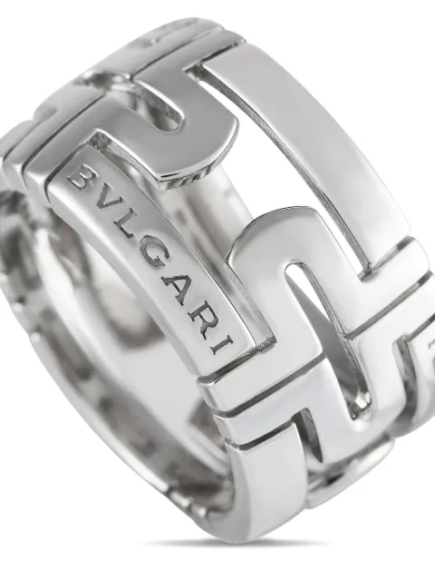 Bvlgari Pre-Owned 18K white gold Parentesi ring