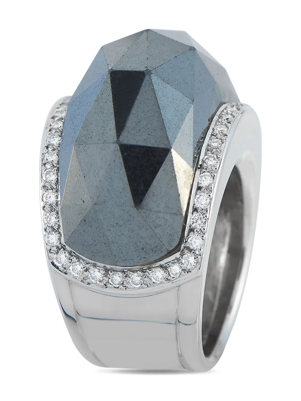 Stephen Webster 18K white gold hematite and diamond ring | Image 2