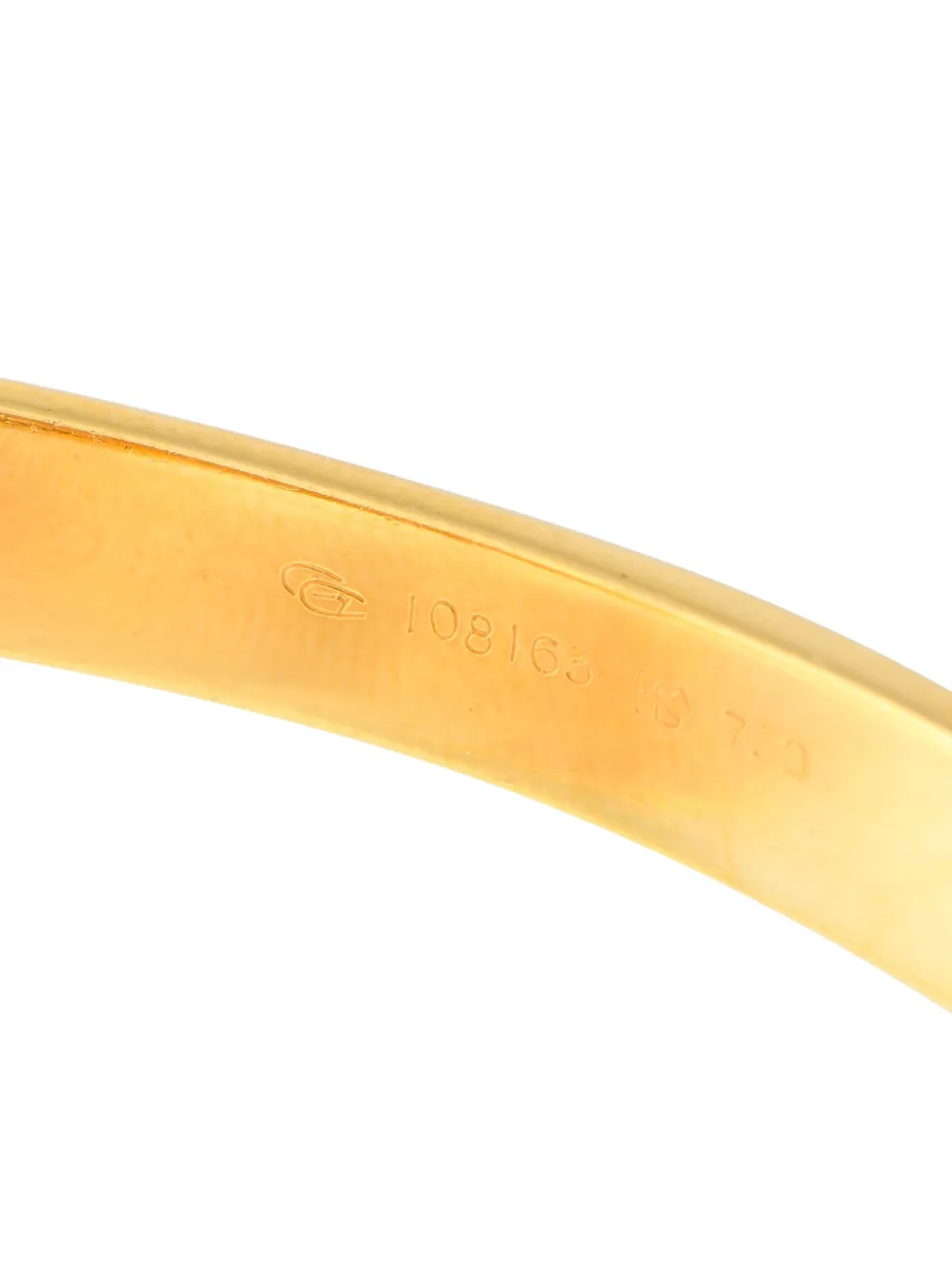 Pre-owned Carrera Y Carrera Horse Head 18k Yellow Gold Diamond Bangle Bracelet