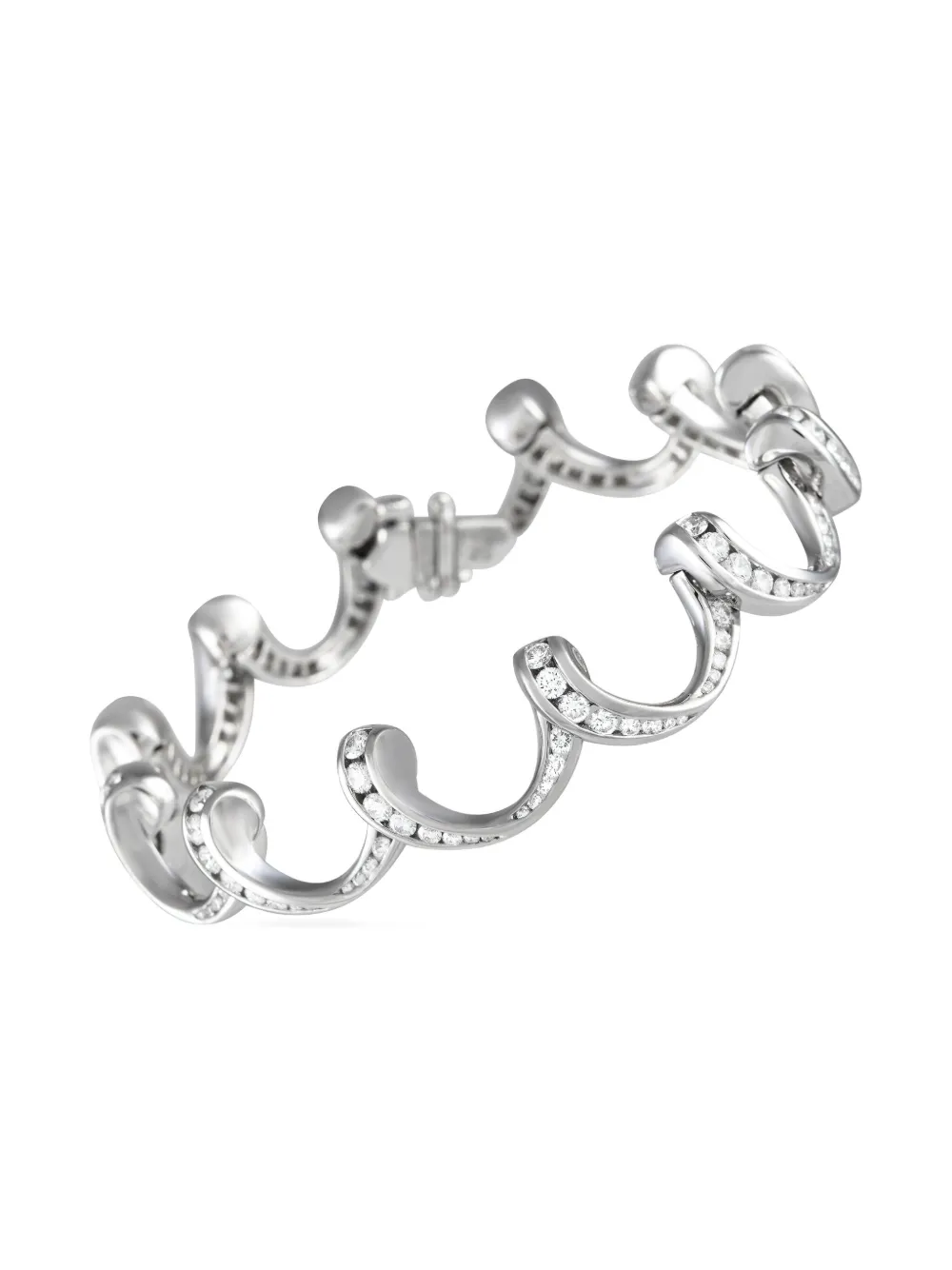 18K white gold diamond bracelet