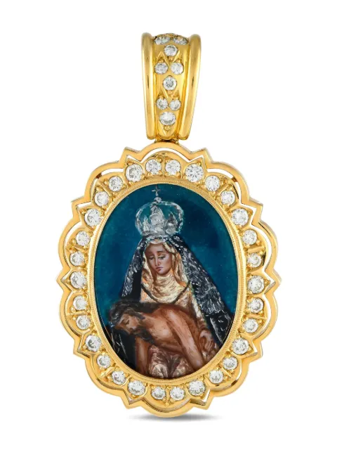 LB Exclusive dije en oro amarillo de 18kt con diamantes