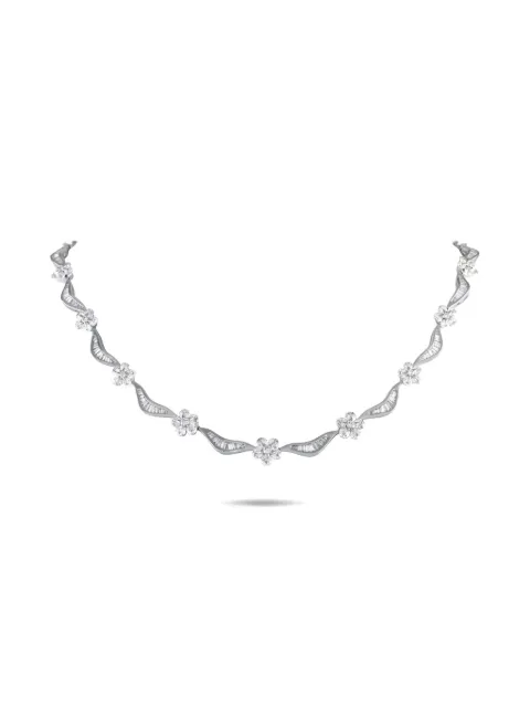 LB Exclusive collier en or blanc 18ct serti de diamants