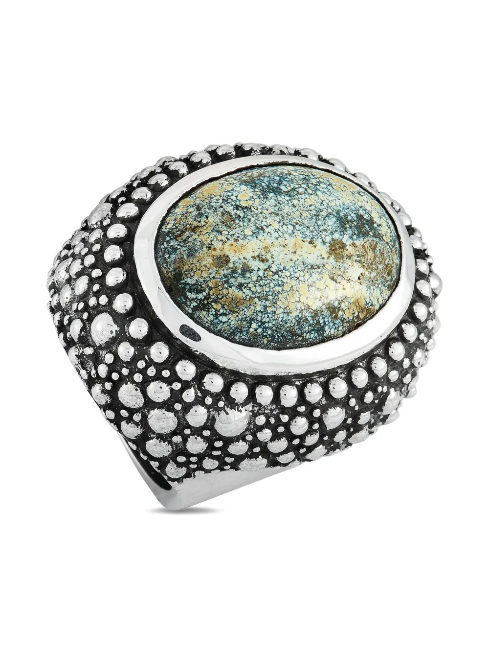 Pre-owned King Baby Sterling Silver Turquoise Ring