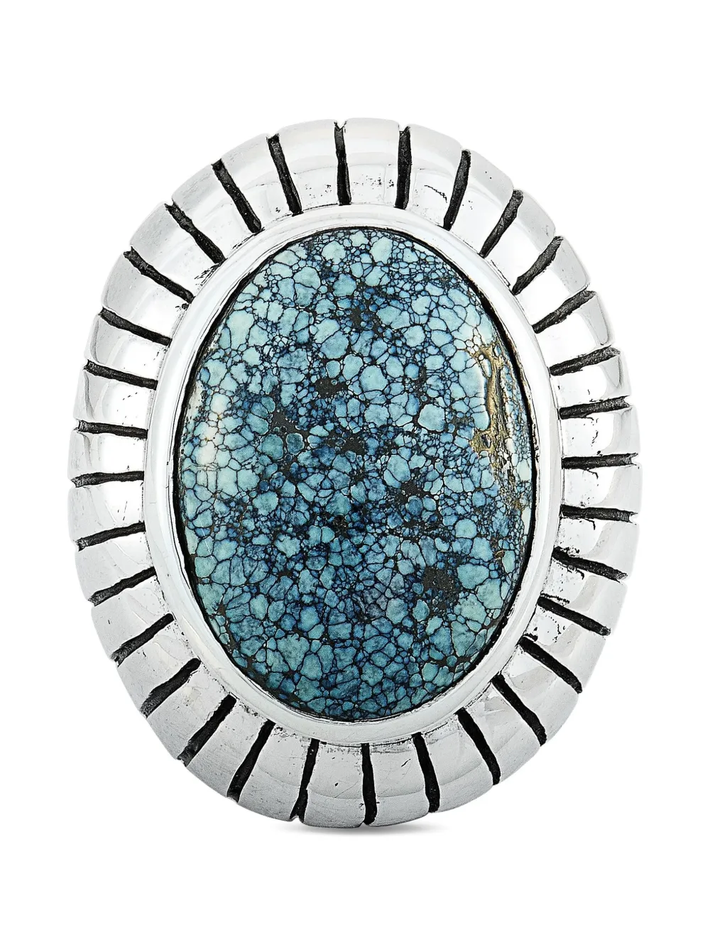 Pre-owned King Baby Sterling Silver Turquoise Ring